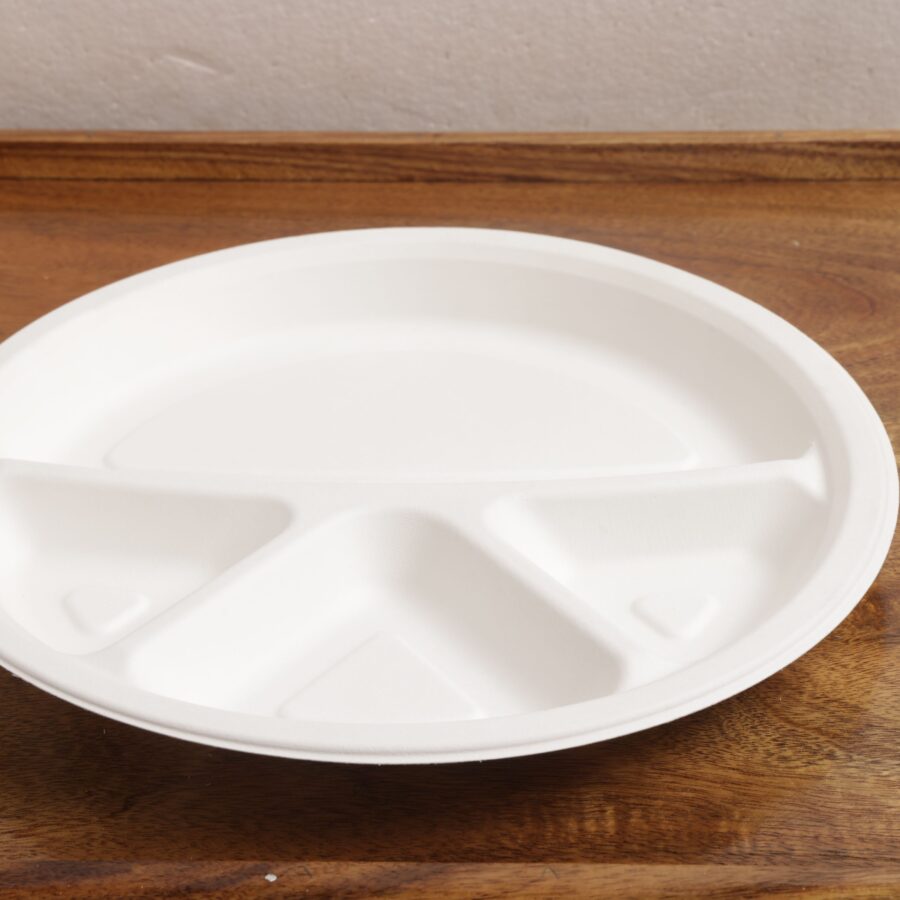 10 inch 3-Compartment Round Plate