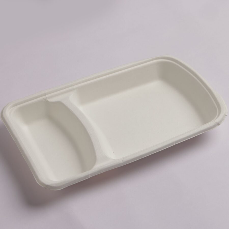 2D 2-Compartment Chips Tray